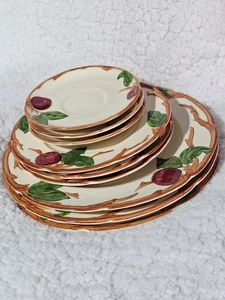 (Set of 9) Vintage Franciscan Apple Orchard Plates (3) Large, Medium, Small USA - Picture 1 of 11