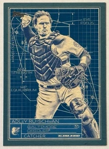 2024 Topps Superstar Blueprint ADLEY RUTSCHMAN Blue Variation Parallel Insert SP - Picture 1 of 2
