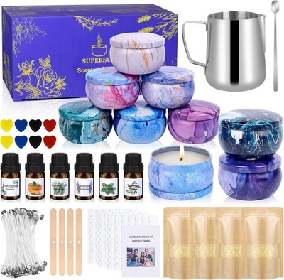 Candles Making Kit DIY Gift for Kid Mom Beginner  Beeswax, Essential Oils, Dyes - Image 1 of 4