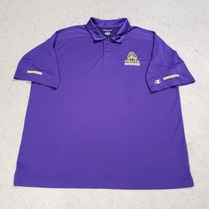 Camisa Polo Piratas de Carolina del Este Para Hombres 3XL Púrpura Campeón ECU Preppy Informal - Imagen 1 de 7