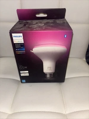 Philips 548503 Hue White and Color Ambiance Br30 Bluetooth Smart LED Bulb - Image 1 of 2