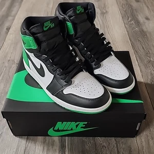Size 10 Mens Nike Air Jordan 1 Retro High OG Lucky Green DZ5485-031 - Picture 1 of 9