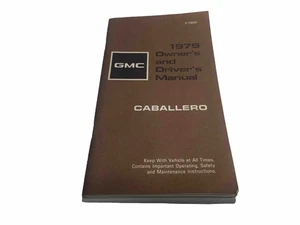 1979 GMC Caballero Owner's Driver's Manual X-7906A 14006810 Near Mint Condition - Bild 1 von 9