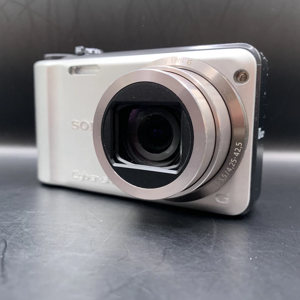 [Japanese Only] Sony CyberShot DSC-H55 Silver Digital Camera Excellent From Japa - Image 1 of 4