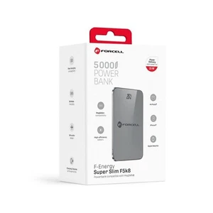 Forcell F5k8 Power Bank 5000mah Mag Safe 15w Grey Per Motorola Moto X30 Pro - Foto 1 di 9