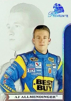 2011 PRESS PASS PREMIUM #1 AJ ALLMENDINGER BASE CARD NM-MT - Image 1 of 2