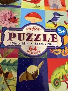 eeBoo Retratos de la Naturaleza, 64 Piezas, 15" x 15", Edad 5+ - Imagen 1 de 11