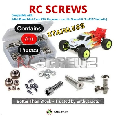 RCScrewZ Stainless Screw Kit los113 for Losi Mini-T 2.0 1/18th 2WD Truck | KIT - Image 1 of 4