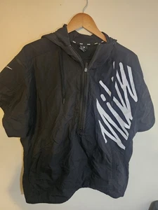 Nike Pullover Herren Small S Windbreaker Kapuze Half Zip Swoosh Gym Trainingsjacke - Bild 1 von 4
