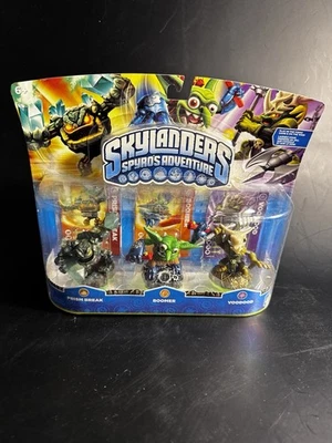 Pacote com 3 bonecos Skylander Prism Break, Boomer, Voodood Spyro’s Adventure NOVO - Imagem 1 de 4