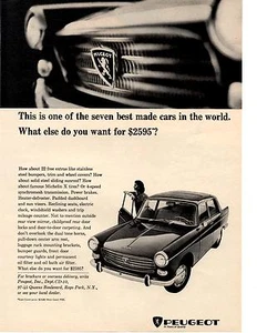 1966 PEUGEOT 404 ~ CLASSIC ORIGINAL PRINT AD - Picture 1 of 1