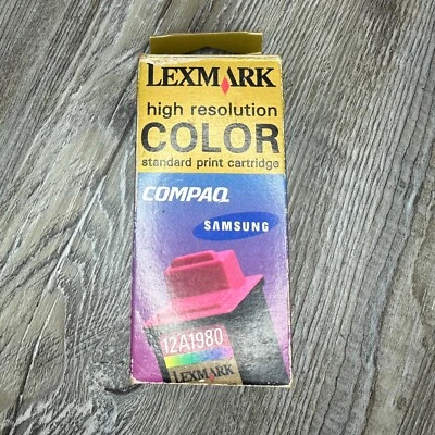 Combo LEXMARK 12A1980 COLOR INK  Factory Sealed - Image 1 of 4