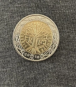 Sammlerstück Seltene 2 Euro Kursmünze FRANKREICH 2018, aus dem Umlauf - Bild 1 von 2