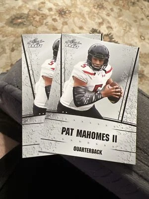 2017 leaf draft patrick mahomes silver Rookie Lot 2 Nm-mt NFL Goat Kc Chiefs 07 - Image 1 of 4