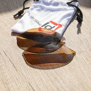 Lentes de repuesto polarizadas Walleva marrón Mr.Shield para óptica paralela Smith - Imagen 1 de 8