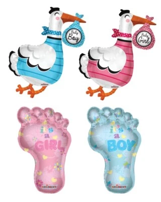 Globo de aluminio de 36 pulgadas Girl or Boy, It's a Girl, It's a Boy Gender Reveal. Foto 1 de 4