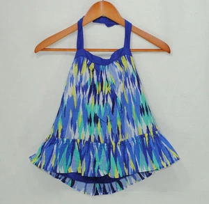 Gymboree Sparkle Safari Size 12 Halter Tank Top Blue Purple Green New - Picture 1 of 8
