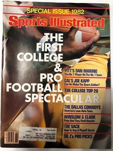 1982 Primo COLLEGE E PRO Calcio SPETTACOLARE Sport Illustrato Dan Marino - Foto 1 di 1