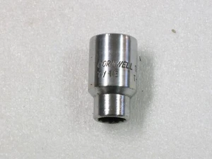 Cornwell Tools USA 1/2" Drive 7/16" Shallow 12 Pt Chrome Socket T-3114 - Picture 1 of 4