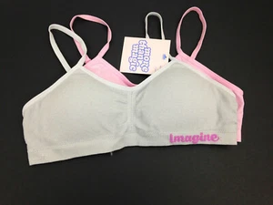 2/Girls Bras More than Magic Pullover Sz Small *Imagine* Inserts Training Silver - Picture 1 of 4