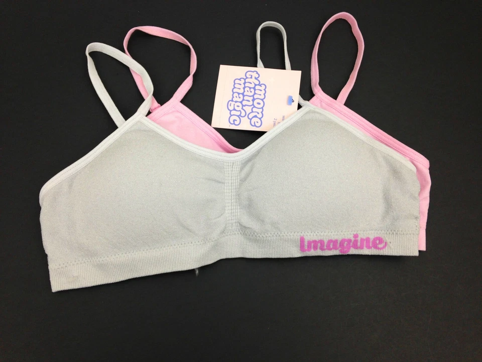 Sujetadores More than Magic Pullover 2/Niñas Talla Pequeña *Imagina* Insertos Entrenamiento Plateado Foto 1 de 4