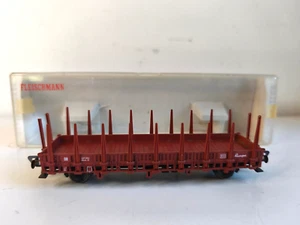 Wagon de marchandises Fleischmann 5221 H0 wagon à ranchers dans sa boîte - Imagen 1 de 12