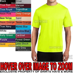 Mens Dri Tek T-Shirt Moisture Wicking Dri Fit XS, S, M, L, XL, 2XL, 3XL, 4XL NEW - Picture 1 of 4
