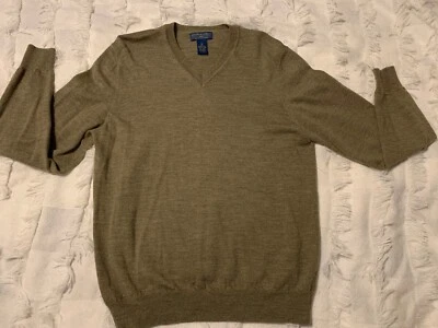 Мужской зеленый шерстяной свитер из мериноса Joseph And Lyman размер M - Изображение 1 из 4