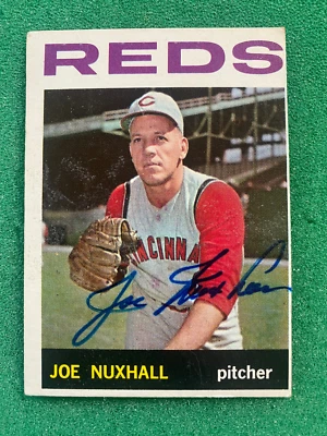1964 Topps - Joe Nuxhall #106  - Cincinnati Reds - Autographed Card - - Изображение 1 из 2
