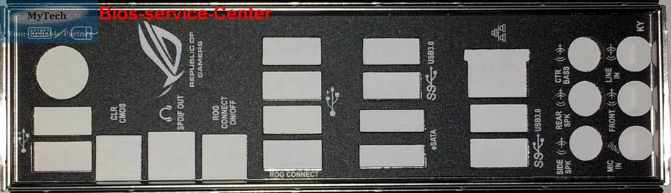 ASUS I/O IO SHIELD BLENDE BRACKET RAMPAGE IV FORMULA - Bild 1 von 1