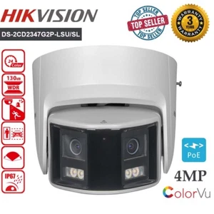 HIK DS-2CD2347G2P-LSU/SL 4MP Panoramic Dual Lens ColorVu IP Camera PoE H.265+ - Picture 1 of 20
