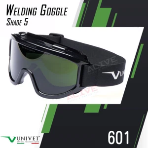 Univet Schutzbrille 601 Schweißen 5 Gläser Anti-Kratz Anti-Beschlag passt über Brille - Bild 1 von 6