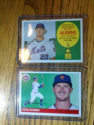 Lot (8) 2020 Topps Archives Pete Alonso  Base x5, Rookie Cup x3 - Image 1 of 3