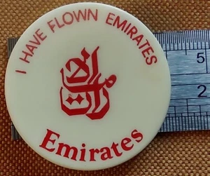 Vintage Pin Badge I Have Flown Emirates - Airline - Picture 1 of 1