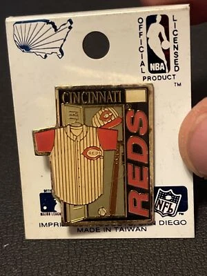 Cincinnati Reds VINTAGE Jersey Locker Room Pin MLB - Image 1 of 2