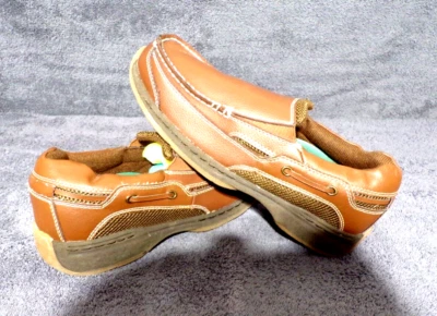 DR Scholl's Brown Leather Comfort Slip on Loafers Men's size 9D. - Image 1 of 4