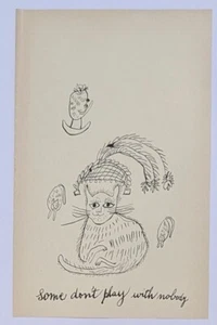 Andy Warhol: Holy Cats, C. 1957 litografía offset primera impresión original - Imagen 1 de 4