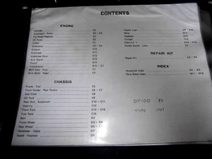 YAMAHA DT100 1980 (1N1) TEILKATALOG HANDBUCH - Bild 1 von 3