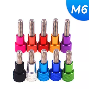 M6 / 6mm Knurled Thumb Screws Stainless Steel + Aluminium Hand Grip Knob Bolts - Picture 1 of 16