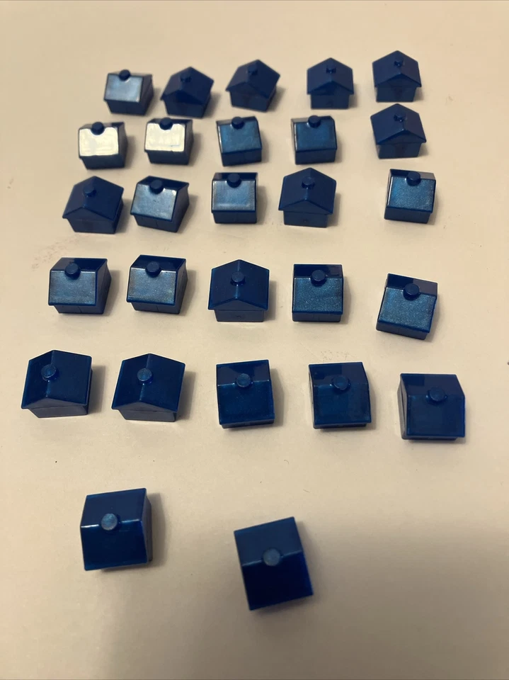 Monopoly Banca Electrónica 2011 Repuestos 27 Piezas de Juego Casas Azules Foto 1 de 1