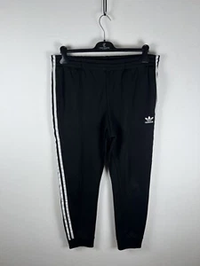 Adidas Pantalones Chándal Trackpants Pantalones Blanco Negro Talla L Hombre Men - Imagen 1 de 8