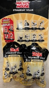 2X Disney Mickey Mouse Steamboat Willie Domez Blind Bag Collectible Minis SEALED - Picture 1 of 1