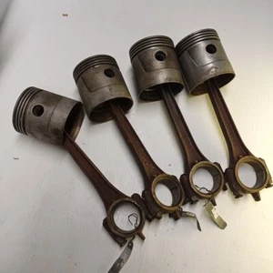 Wisconsin Engine Piston And Rod Set Of 4. DB190AR. DA51B. - Picture 1 of 11