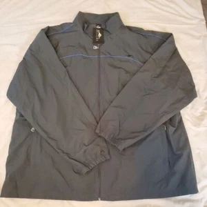 Chaqueta cortavientos con cremallera marca CHEETAH para hombre, gris, XXL - Imagen 1 de 10