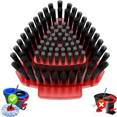 FATMASS Spin Mop Replace Scrub Mop Brush Compatible with O Cedar 2 Tank RinseClean Grea