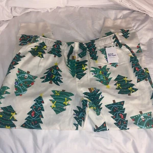 Old navy Pajama pants Flannel Multi Color Christmas tree Women's Size M - Picture 1 of 9