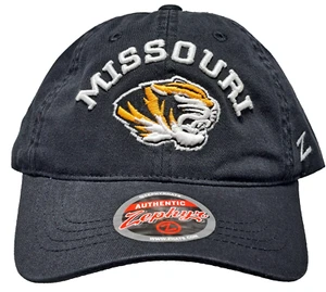 Missouri Tigers NCAA Adjustable Strap Hat Cap by Zephyr OSFA NWT Black Arch - Picture 1 of 5