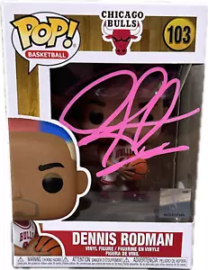 Dennis Rodman Signed Funko POP Figure JSA & Rodman Exclusive Hologram Authen Pin - Picture 1 of 8
