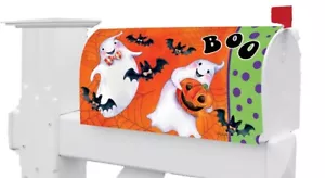 Halloween Ghosts Pumpkin Bats Magnetic Mailbox Cover Only - Picture 1 of 1