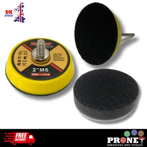 2" Backing Pad - 50mm Sanding Pad - With 3mm Shank & Interface Pad - Free P&P - Picture 1 of 5